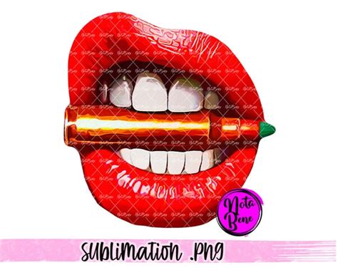 Sexy Red Lips Bullet Png Sublimation Red Lips Sexy Lips Etsy