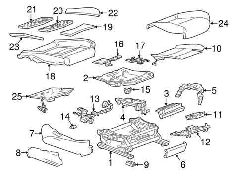 Cadillac Ct Jet Black Passenger Seat Outer Adjuster Track