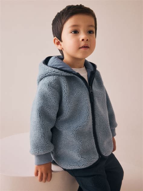 Buy Light Blue Hooded Fleece Zip Through Jacket (3mths-7yrs) from Next USA