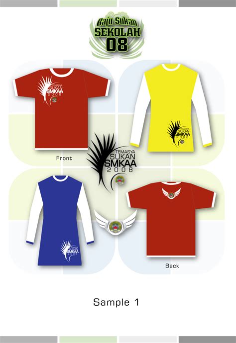 Print And Design T Shirt Baju Sukan Sekolah