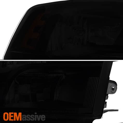Fit Black Smoked 2009 2018 Dodge Ram 1500 10 18 2500 3500 Quad Style