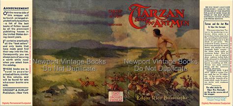 Edgar Rice Burroughs Tarzan And The Ant Men Grosset Remastered