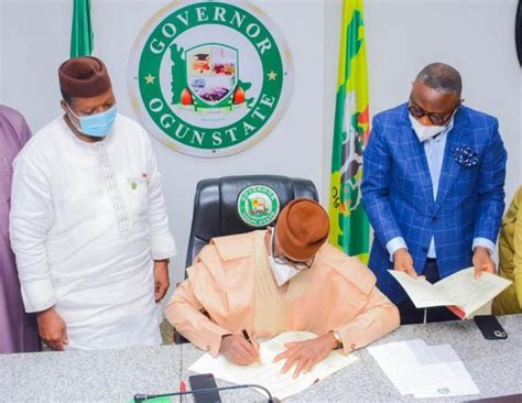 Abiodun Signs N350 7bn 2022 Budget Into Law P M News