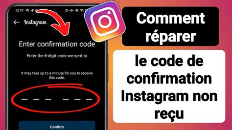 Comment R Parer Le Code De Confirmation Instagram Non Re U