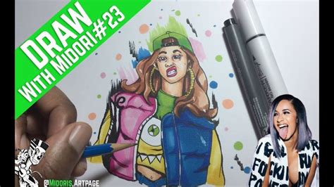 how to draw cardi b