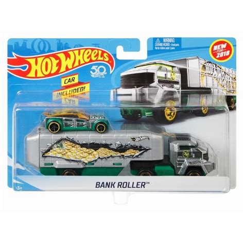 Hot Wheels Set Cu Camion Si Masina Bank Roller Mtbdw Fkw Libraria Clb