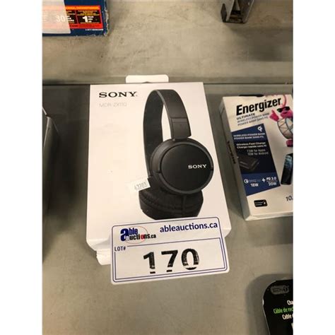 SONY MDR-ZX110 BLACK WIRED HEADPHONES - Able Auctions