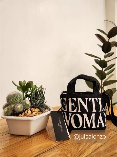 On Hand Gentlewoman Micro Canvas Tote In Black On Carousell