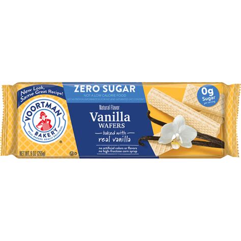 Voortman Bakery Zero Sugar Vanilla Wafers 9 Oz Snacks Chips And Dips Service Food Market