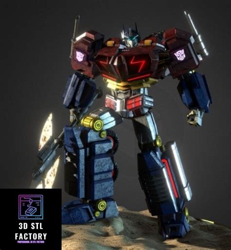 optimus prime  model stl prime model stl optimus prime etsy