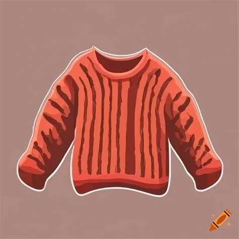 Cartoon Wool Sweater Vector Art On Craiyon