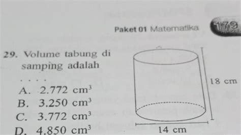 Cara Menghitung Volume Tabung Riset