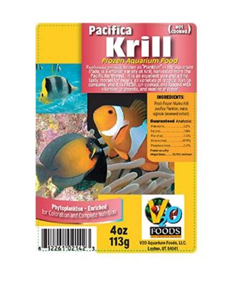 V2O KRILL PACIFICA 112g Flatpack 4 Oz Premium Aquatics