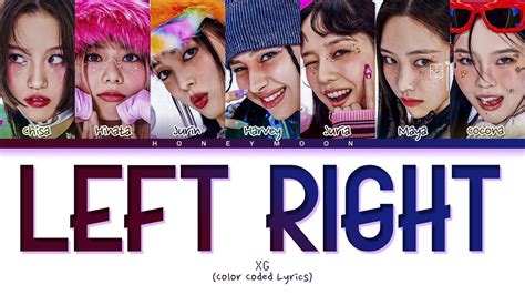 XG LEFT RIGHT Lyrics エックスジー LEFT RIGHT 歌詞 엑스지 LEFT RIGHT 가사 Color