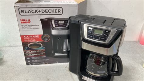 Black Decker Mill And Brew 12 Cup Progammable Coffeemaker