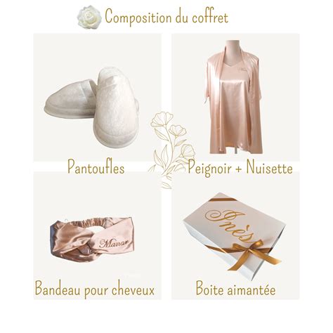 Coffret Peignoir Avec Nuisette Nude Oufleurcrea