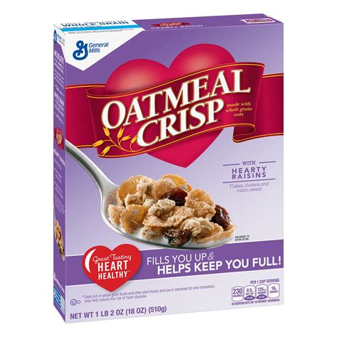 Oatmeal Crisp With Hearty Raisins Cereal 18 Oz