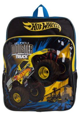 Mochila Escolar Hot Wheels Monster Truck Azul Compre Agora Dafiti Brasil