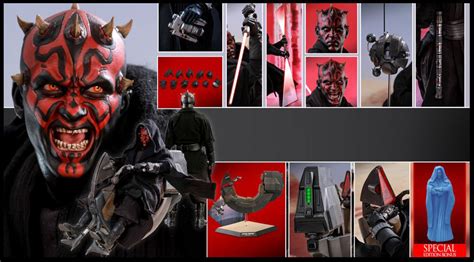 Toyhaven Hot Toys Star Wars Episode I The Phantom Menace Th Scale Darth Maul With Sith Speeder