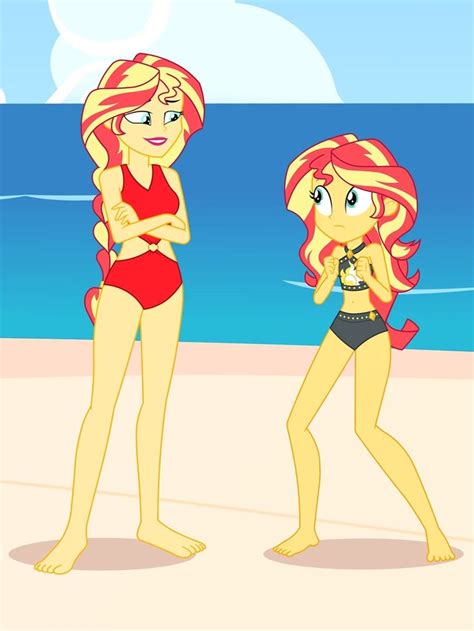 2627382 Safe Artist Draymanor57 Sunset Shimmer Oc Oc Sunrise