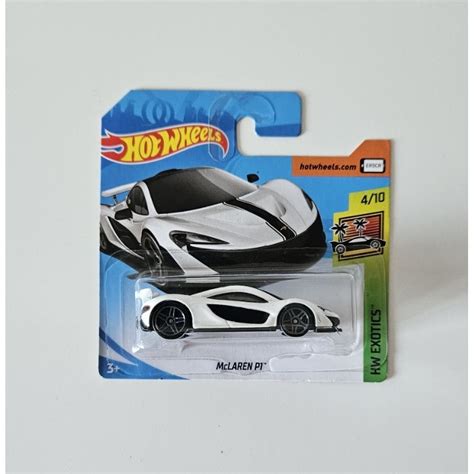 Carrinho Miniatura Hot Wheels Mclaren P Branca Shopee Brasil