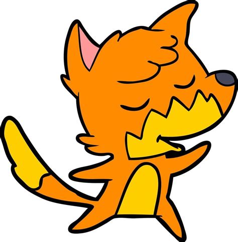 Cartoon funny fox 13780854 Vector Art at Vecteezy