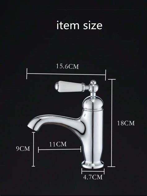 Basin Faucet Hot And Cold Bathroom Sink Mixer Chrome Brass Material Classical Ceramic Single