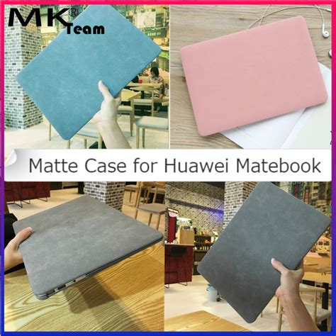 Leather Case for Huawei Matebook D14 D15 2021 Matte Clear Hard Notebook Shell Laptop Cover for ...