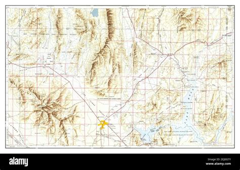 Las Vegas Nevada Map 1954 1250000 United States Of America By