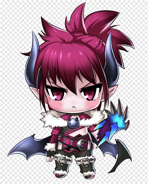 Grand Chase Chibi Sieghart Elesis Chibi Purple Computer Wallpaper