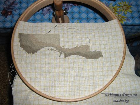 Процесс вышивки "Три собачки" ⋆ Москвичка в Бишкеке