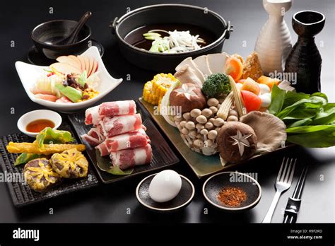 Shabu Shabu Traditional Japanese Hot Pot Stock Photo Alamy