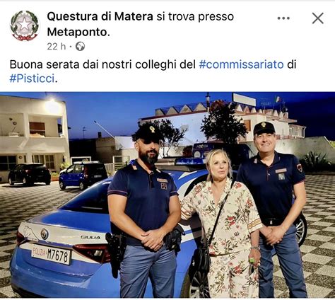 Tina Cipollari Fermata Dalla Polizia La Questura Di Matera Posta La