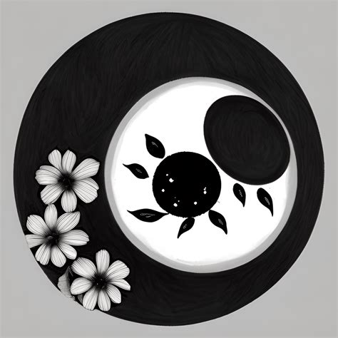 Eyeball Flowers Black And White Moonlight Creepy Witch Cauldron