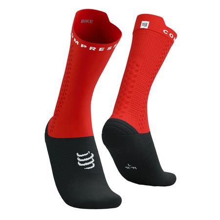 Compressport Skarpetki Rowerowe Proracing Socks V Bike Red Black