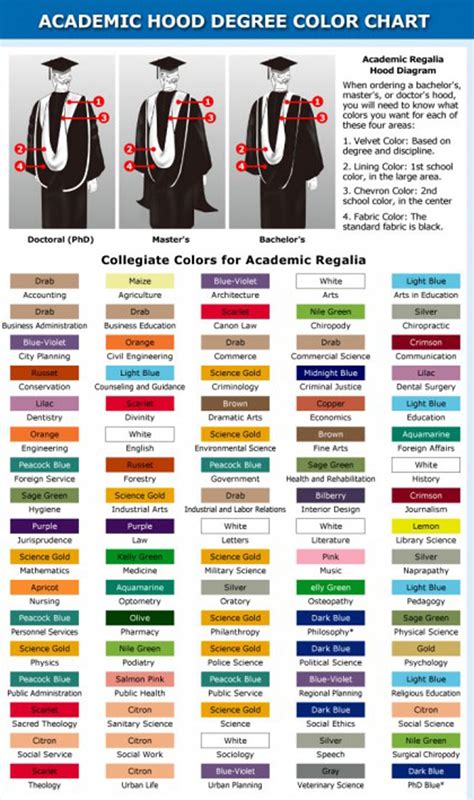 Graduation Shop The Different Graduation Regalia Hood Colors