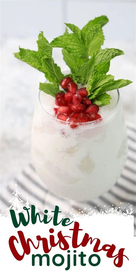 White Christmas Mojito Cocktail