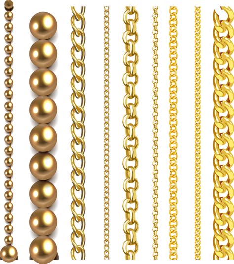 Gold Necklace Collection 26830953 Png