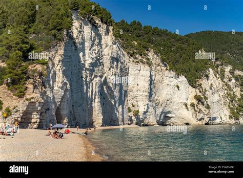 Bucht Von Vignanotica Am Strand Spiaggia Di Vignanotica Mattinata