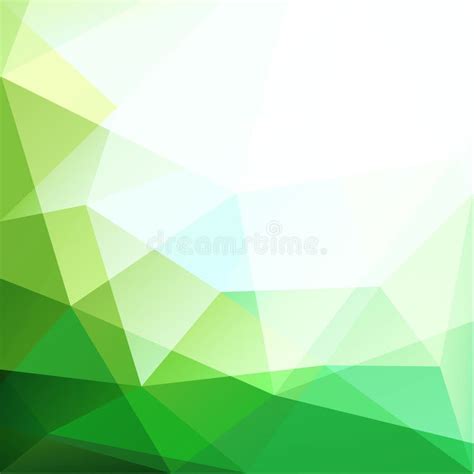 Fundo Poligonal Verde Abstrato Teste Padrão Triangular Ilustração