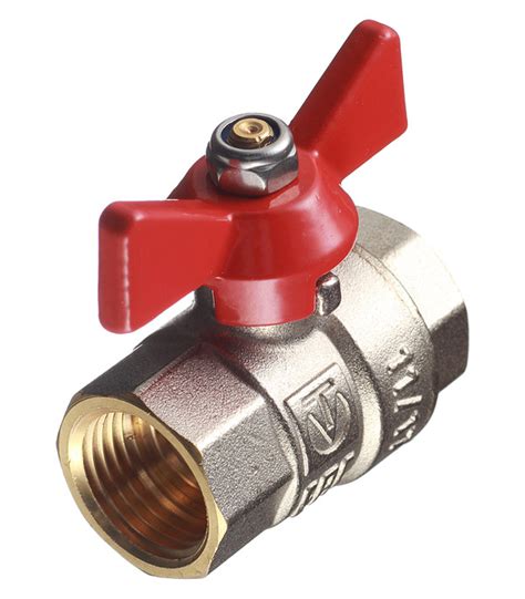 Кран шаровой латунный VALTEC Base (VT.217.N.04) 1/2 ВР(г) х 1/2 ВР(г ...