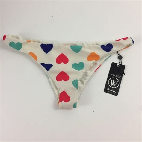 Wildfox Swim Nwt Wildfox Vintage Hearts Bikini Bottoms B Poshmark