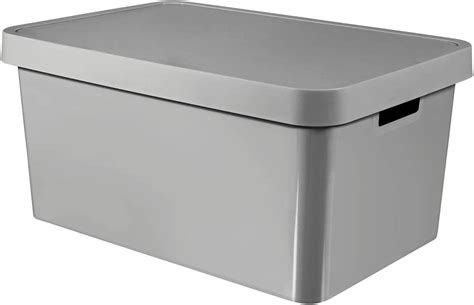 CURVER Caja Infinity 45L Con Tapa Gris 54 5x37x25 Cm 233941 Amazon