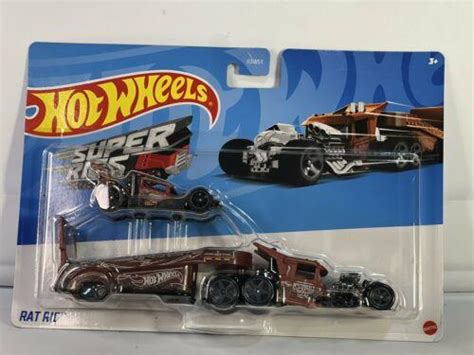 Hot Wheels Haulers Super Rigs Rat Rig Bone Shaker Vhtf Sealed New In Package