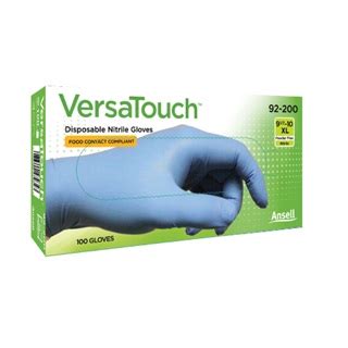 Ansell VersaTouch® 92-481 light blue nitrile gloves