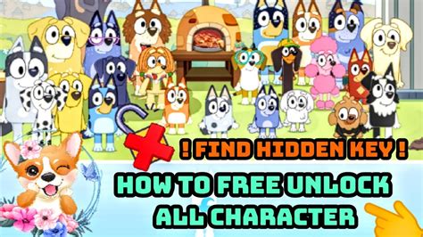 Bluey The Videogame Find Hidden Key How To Free Unlock All Character