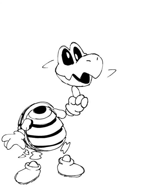 Mario Dry Bones Coloring Pages Coloring Pages