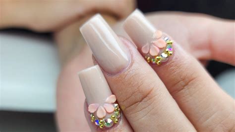 como hacer uñas acrilicas nude paso a paso YouTube