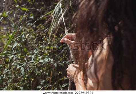 Close Beautiful Naked Lady Caressing Grass Stock Photo 2227919321 Shutterstock