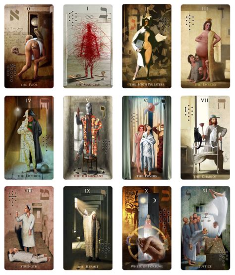 Madhouse Tarot Deck Divination Cards Unique Illustrated | Etsy